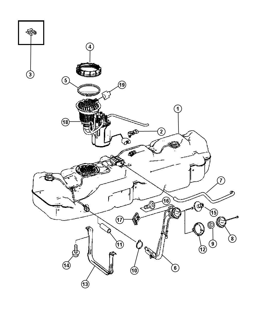 Diagram Fuel Pump and Sending Unit. for your 1999 Chrysler 300  M 