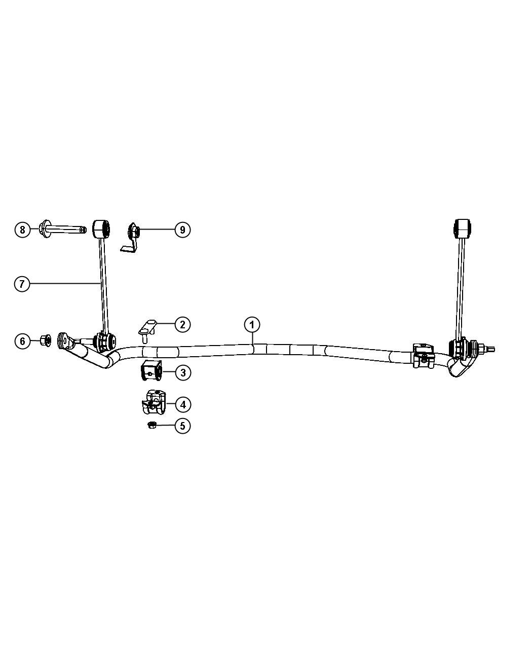 Diagram Stabilizer Bar, Rear. for your 2010 Dodge Ram 2500   