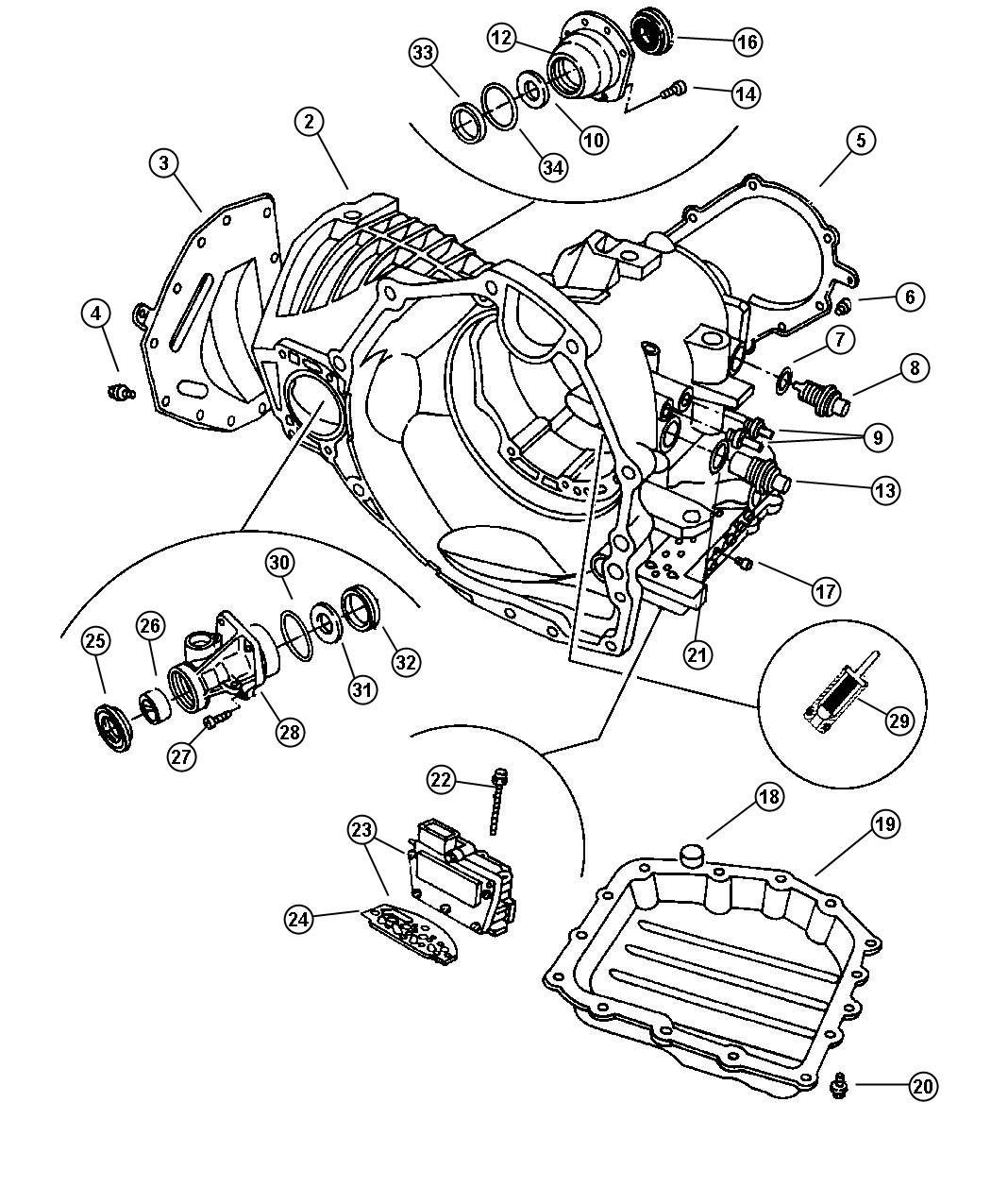 Diagram Case, Extension and Solenoid. for your Dodge