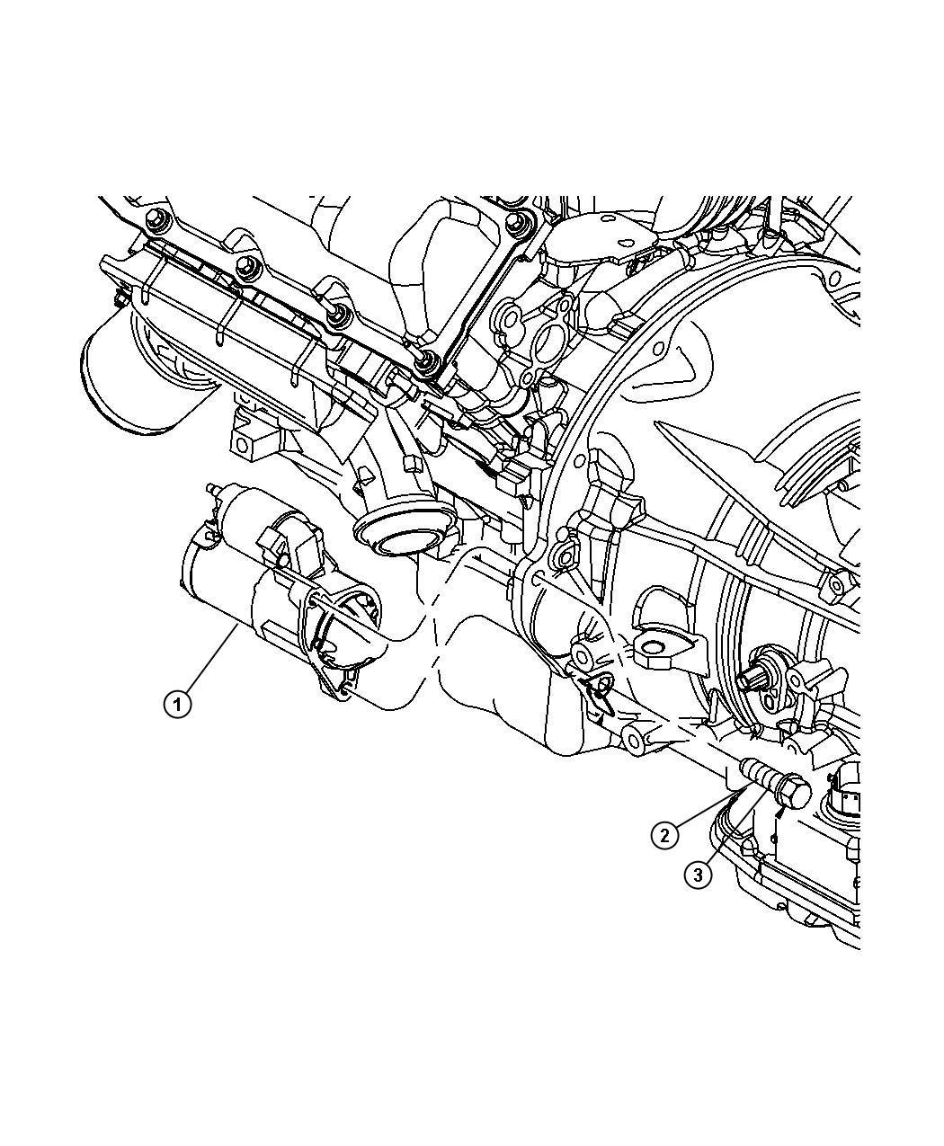 Diagram Starter and Related Parts. for your 2020 Jeep Grand Cherokee   