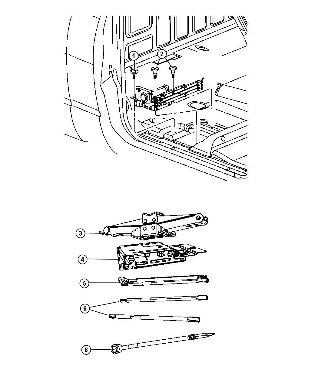 Diagram Jack Assembly. for your 2012 Ram 1500   