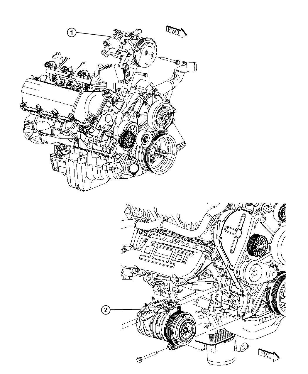 Diagram A/C Compressor. for your 2004 Chrysler 300  M 