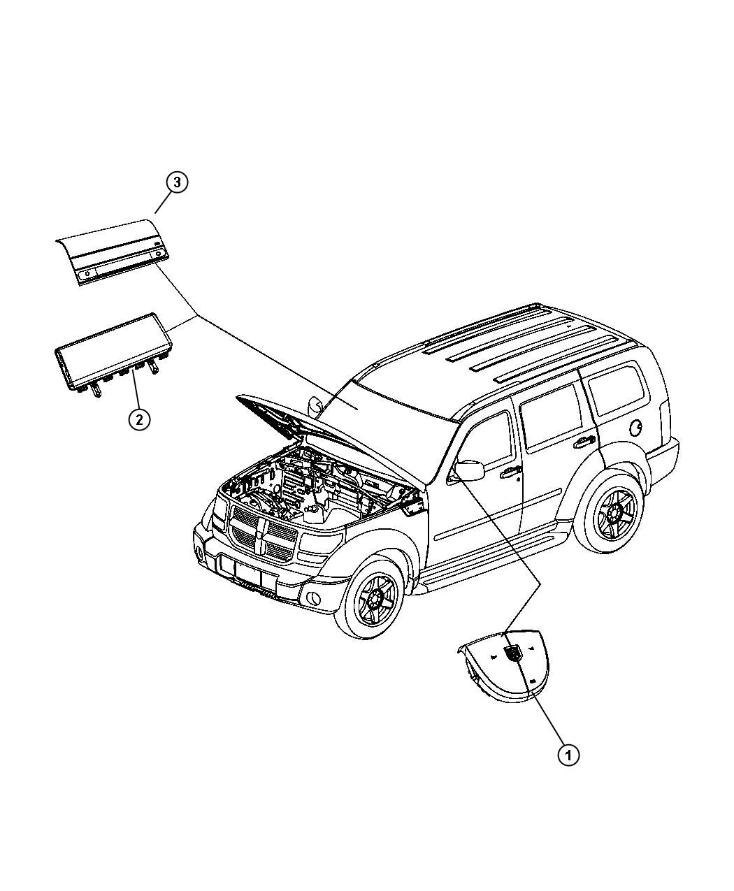 Diagram Air Bags Front. for your Dodge NITRO  