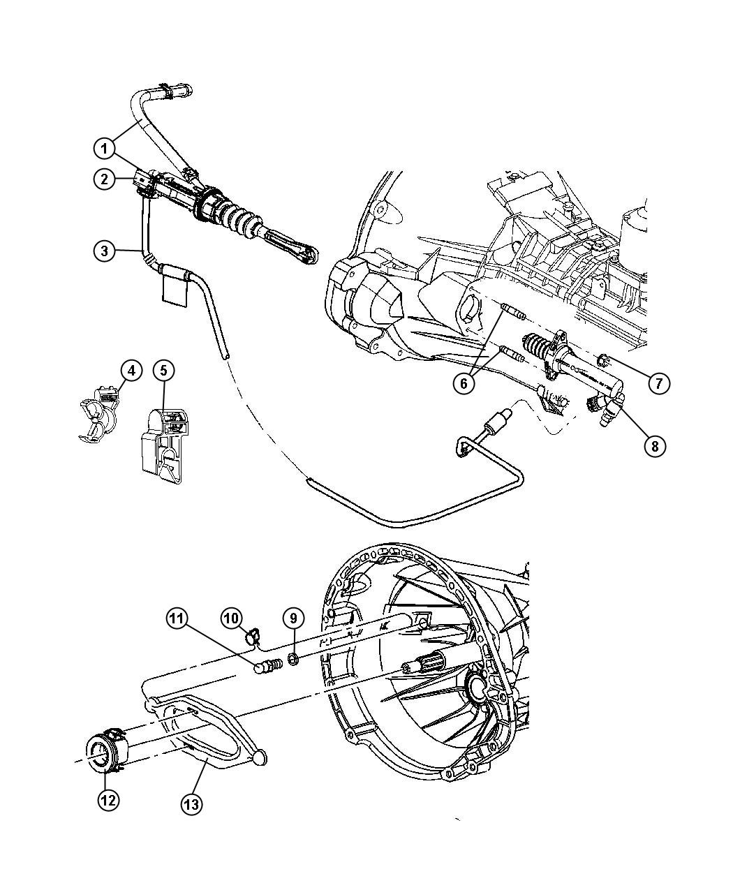 Diagram Controls,Hydraulic Clutch. for your Jeep Wrangler  