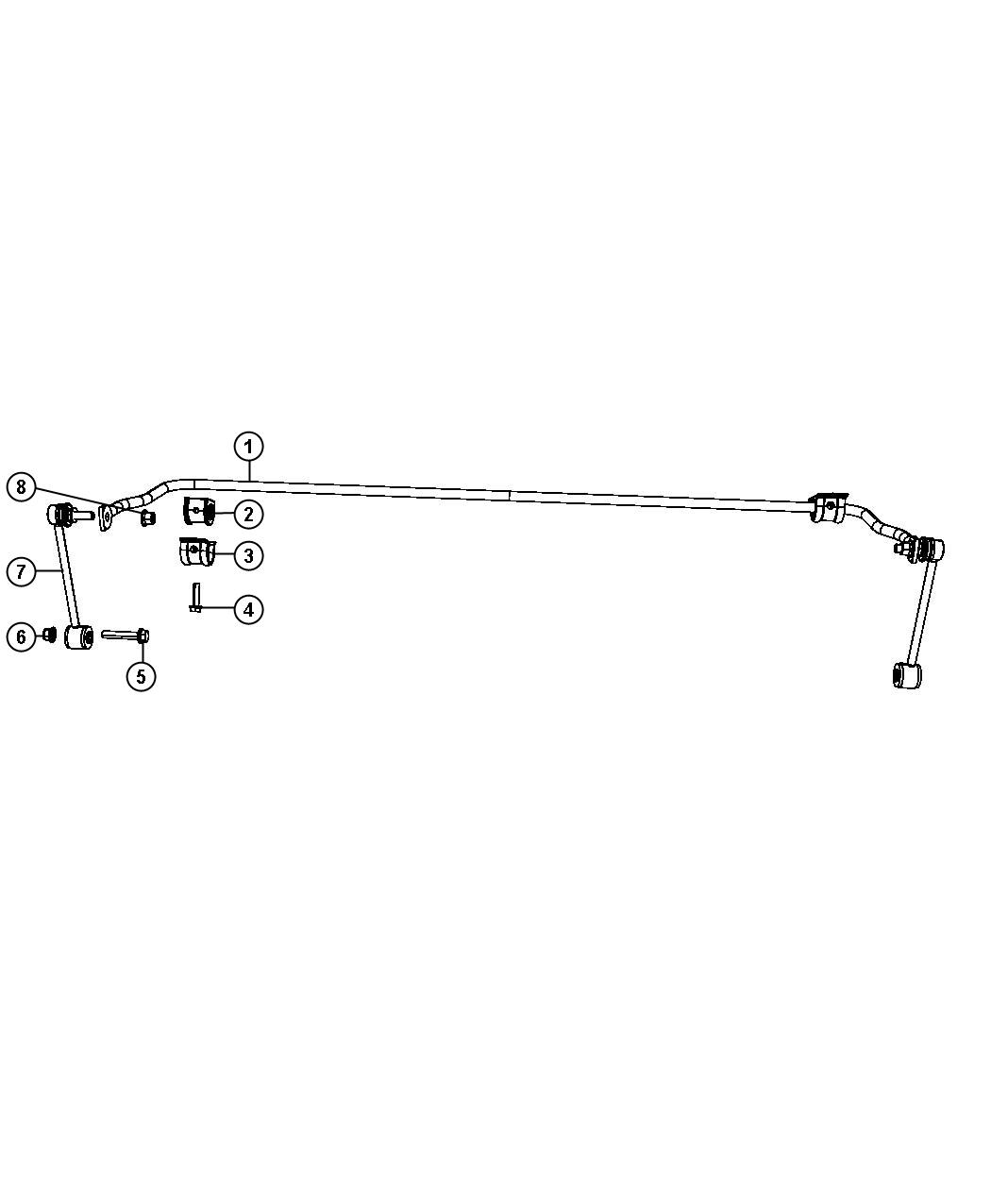 Diagram Stabilizer Bar, Rear. for your 2010 Dodge Ram 2500   