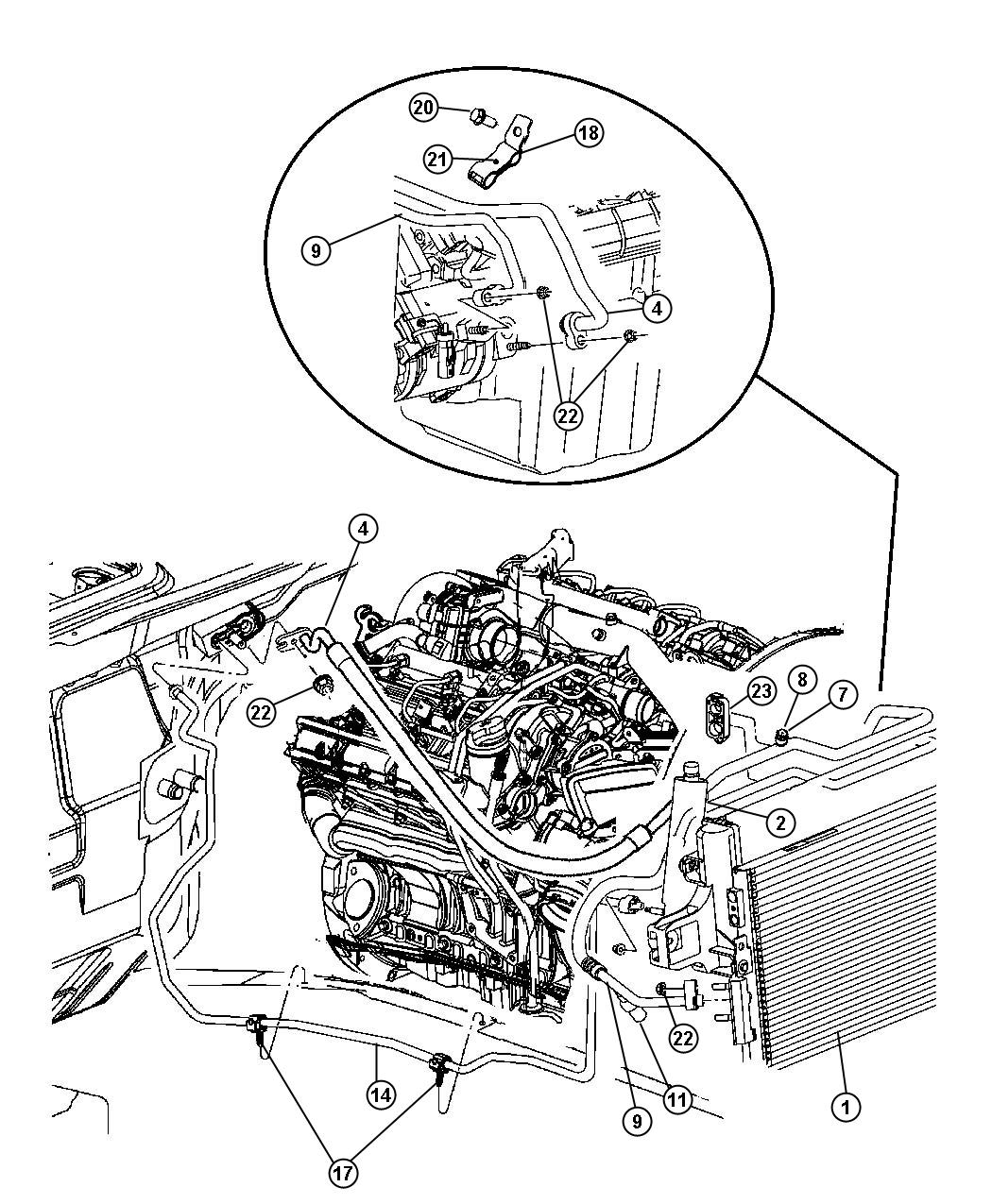 A/C Plumbing 3.0L Diesel [3.0L V6 Turbo Diesel Engine]. Diagram