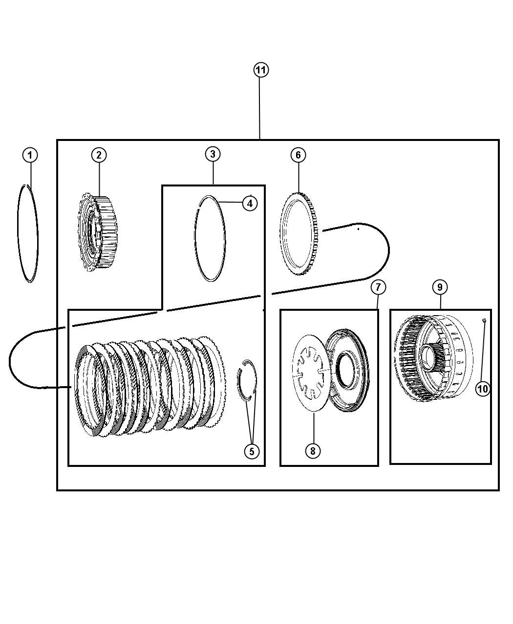 Diagram Low / Reverse Clutch. for your 2020 Ram 1500   