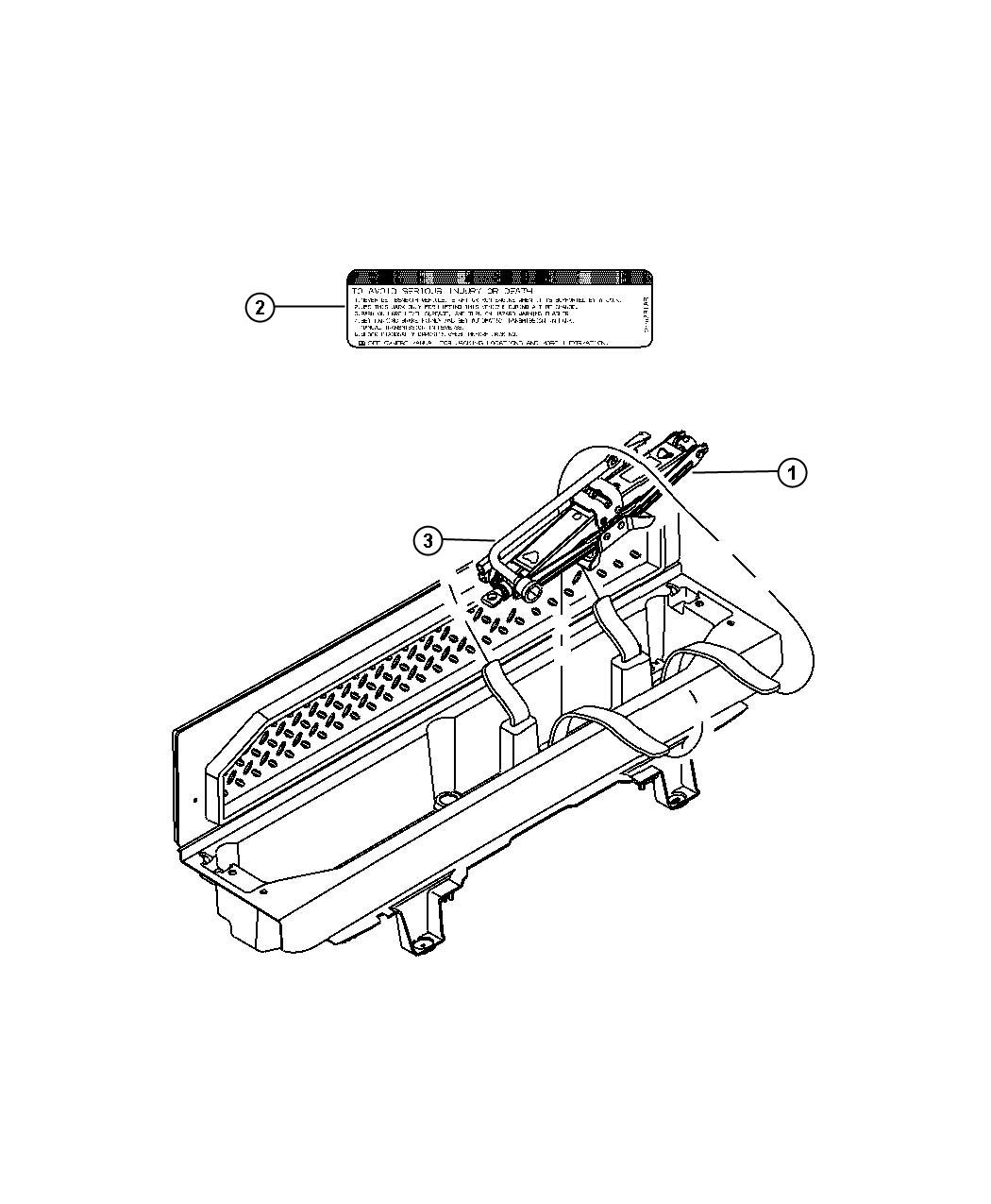 Diagram Jack Stowage. for your 1999 Chrysler 300  M 