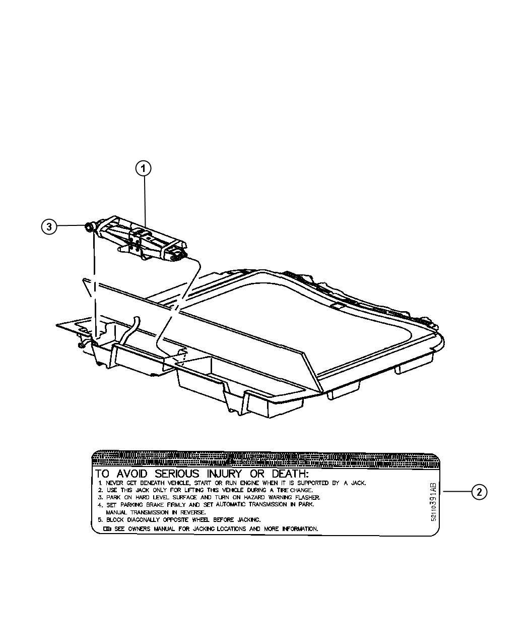 Diagram Jack Assembly. for your Jeep Grand Cherokee  