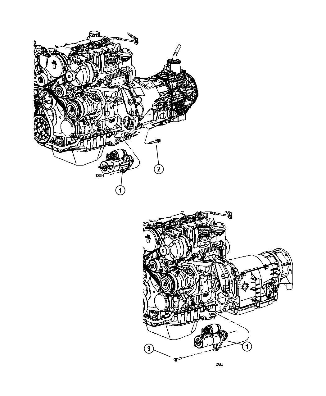 Diagram Starter and Related Parts. for your 2022 Ram 1500   