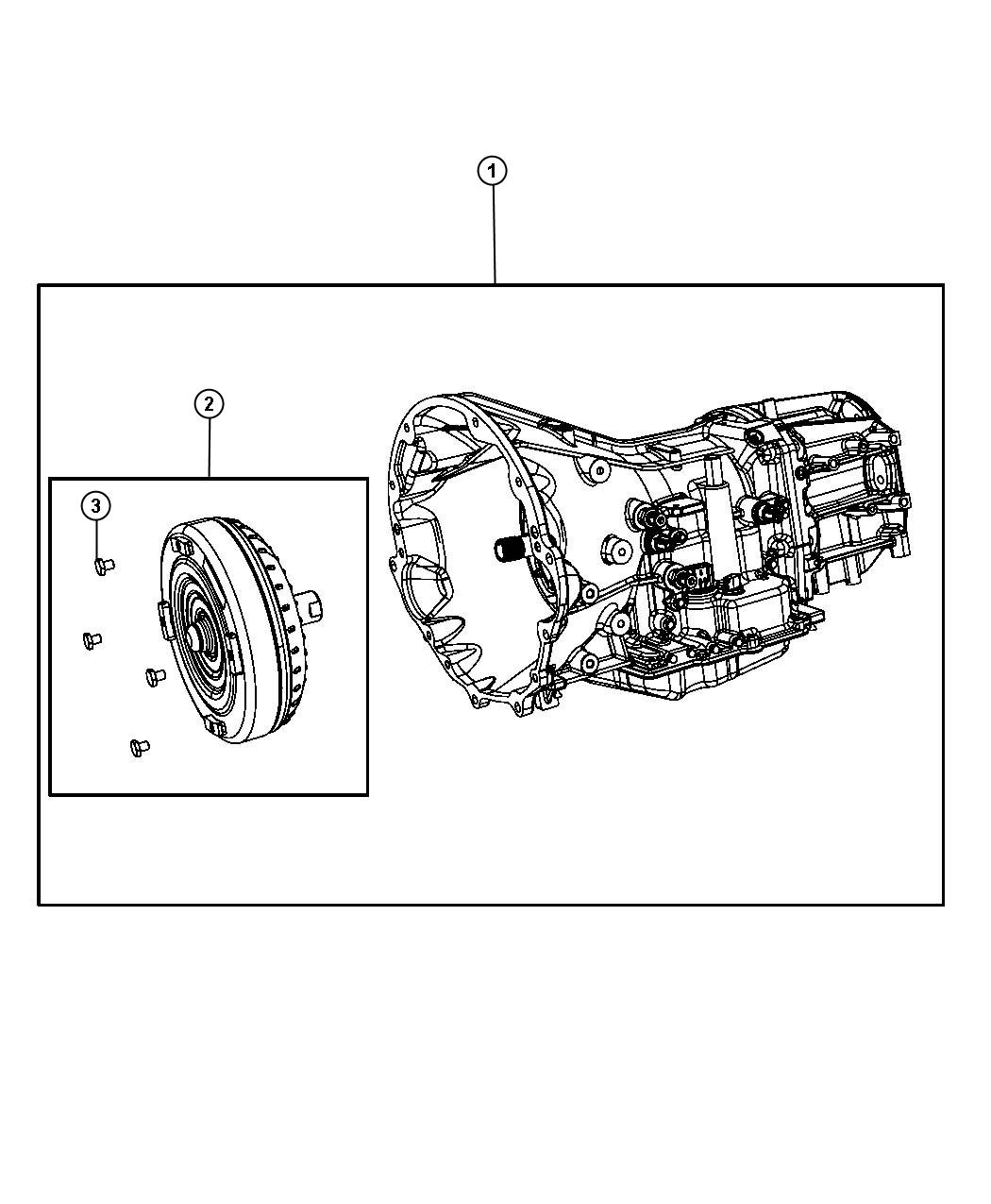 Diagram Transmission / Transaxle Assembly. for your Jeep Wrangler  