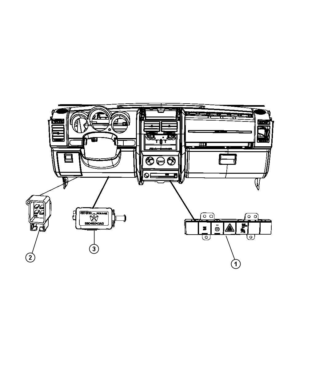 Diagram Switches Instrument Panel. for your Dodge