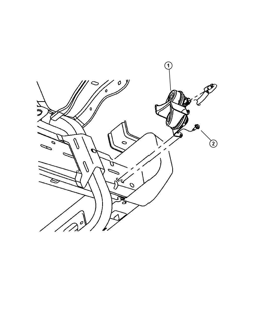 Full size assembly image of Horns. (1/1)