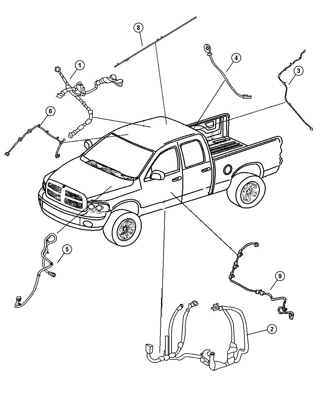 Full size assembly image of Wiring Body. (1/1)