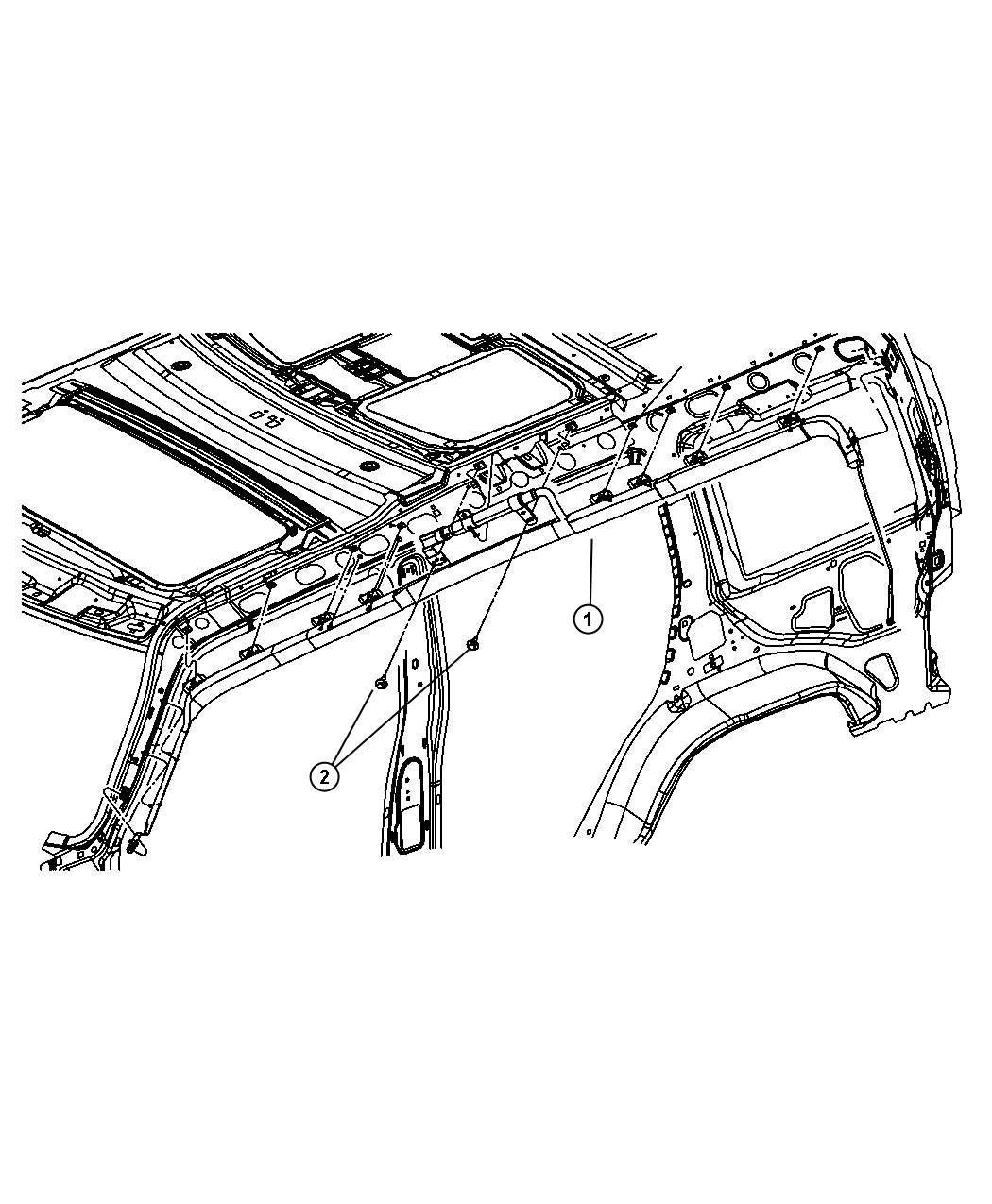 Diagram Air Bags Side. for your Jeep Commander  