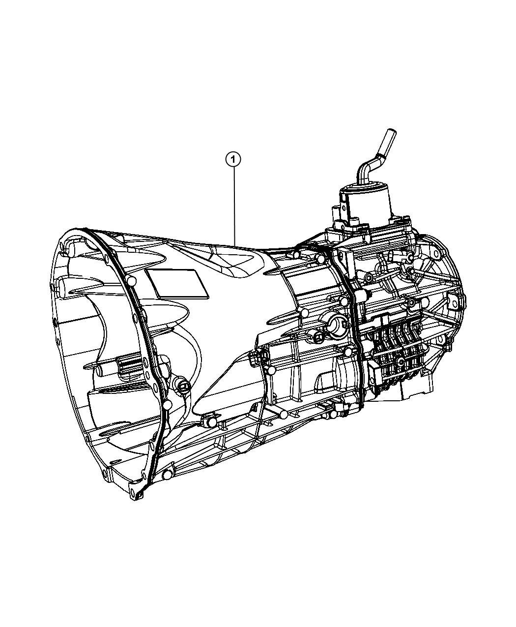 Diagram Transmission / Transaxle Assembly. for your Jeep Wrangler  