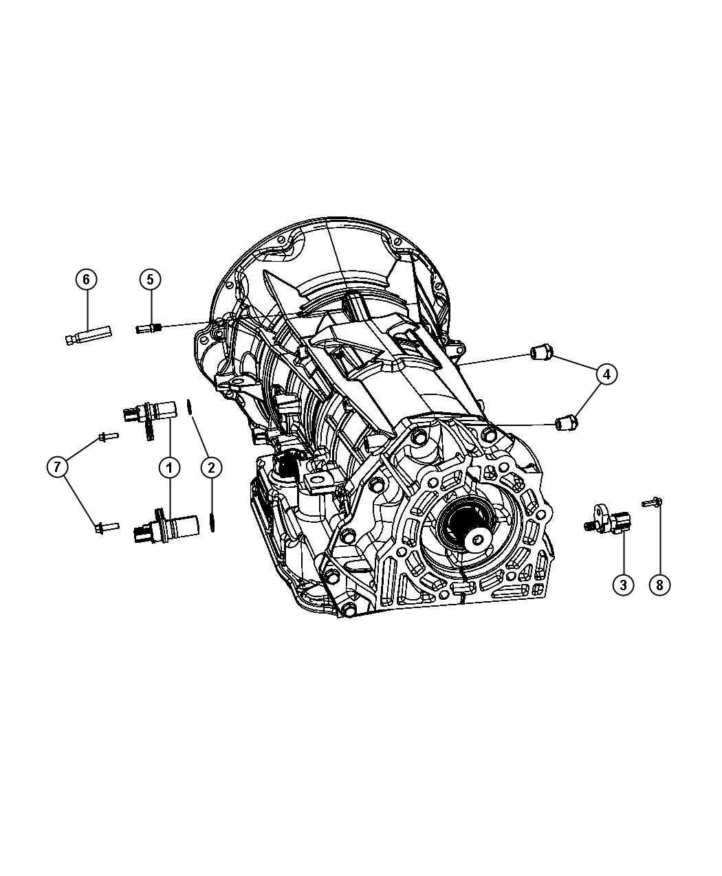 Diagram Sensors, Vents And Quick Connectors. for your Jeep Commander  