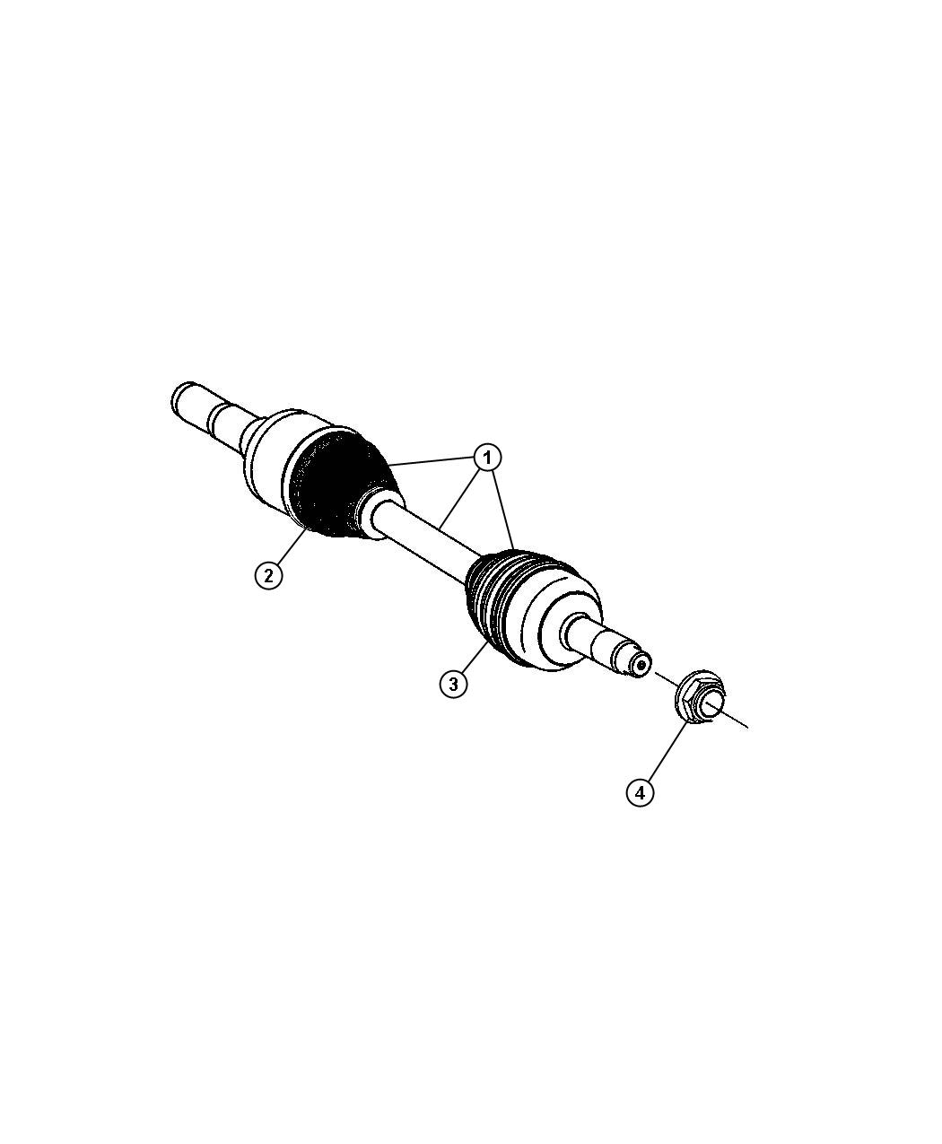 Diagram Shaft, Front Axle. for your 2021 Jeep Grand Cherokee   