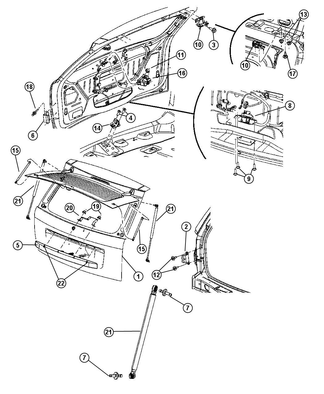 Liftgate. Diagram