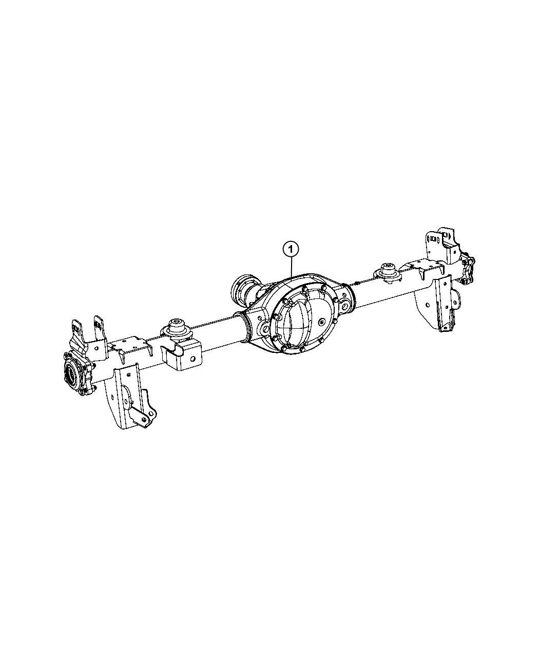 Diagram Axle Assembly, Rear. for your 2021 Jeep Grand Cherokee   