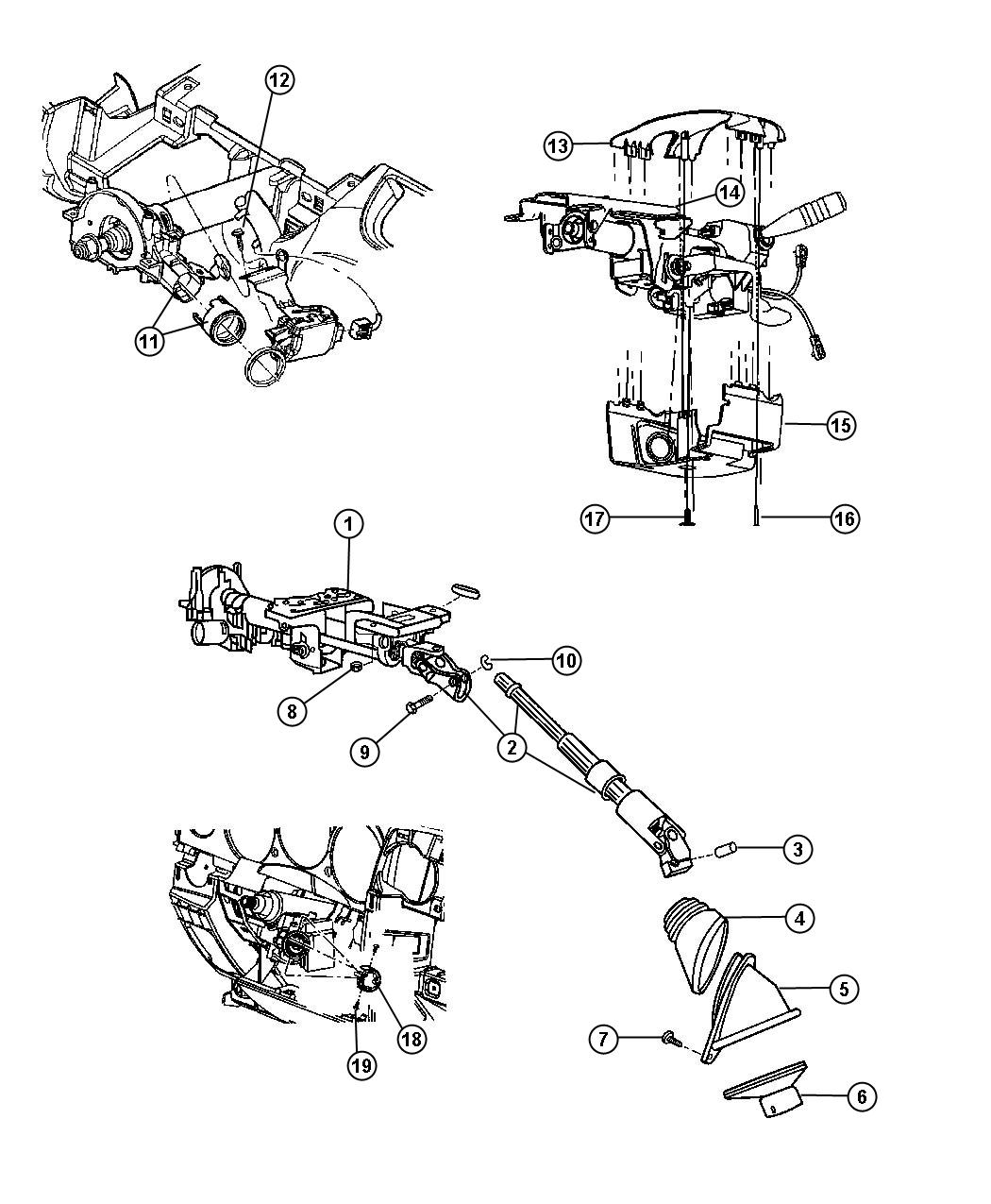 Diagram Steering Column. for your Chrysler