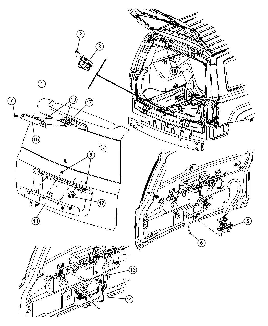 Diagram Liftgates,Patriot. for your Jeep