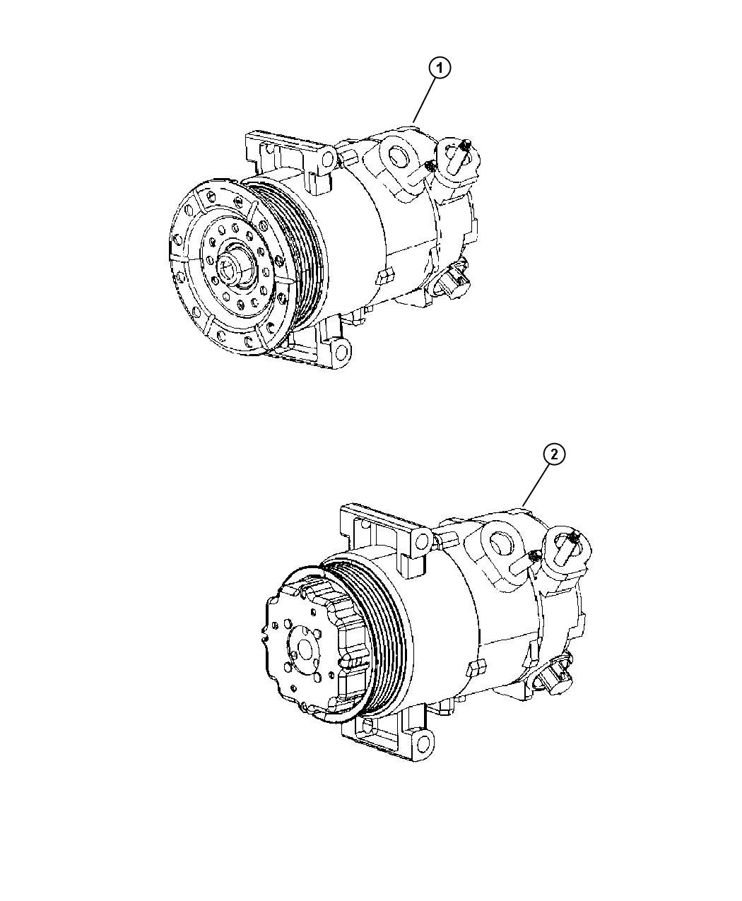 Full size assembly image of A/C Compressor. (1/1)