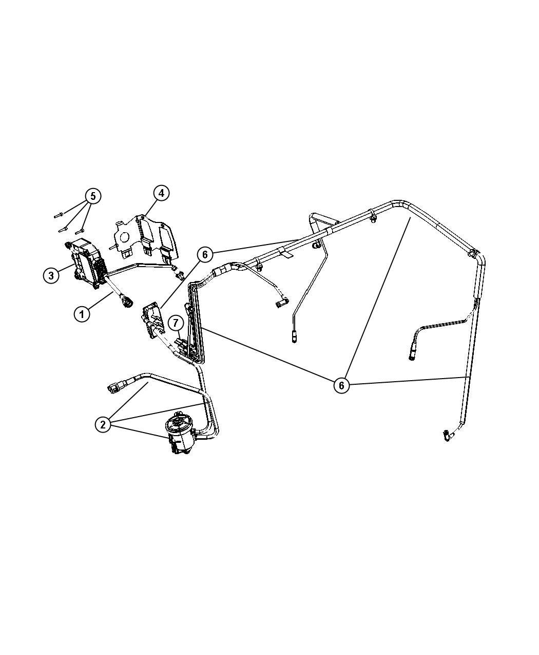 Diagram Emission Control Vacuum Harness. for your 2023 Jeep Renegade   