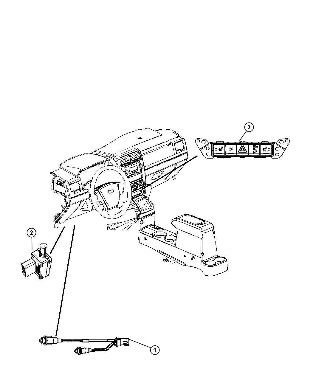 Diagram Switches Instrument Panel. for your 2012 Dodge Avenger   