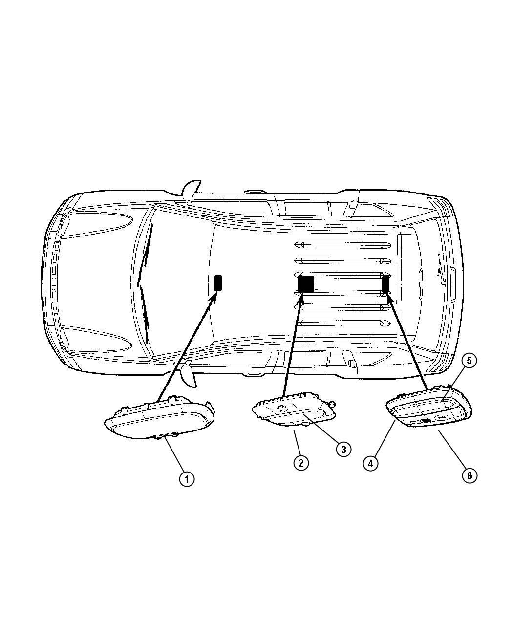 Diagram Lamps Interior. for your Chrysler 300  M