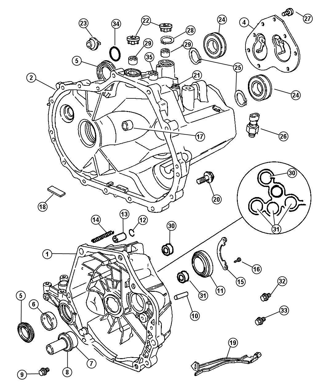 Diagram Case And Related Parts. for your Jeep Patriot  