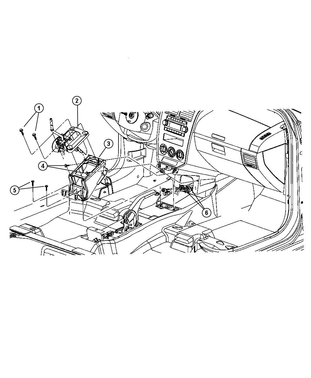 Diagram Gear Shift Lever. for your Dodge Caliber  