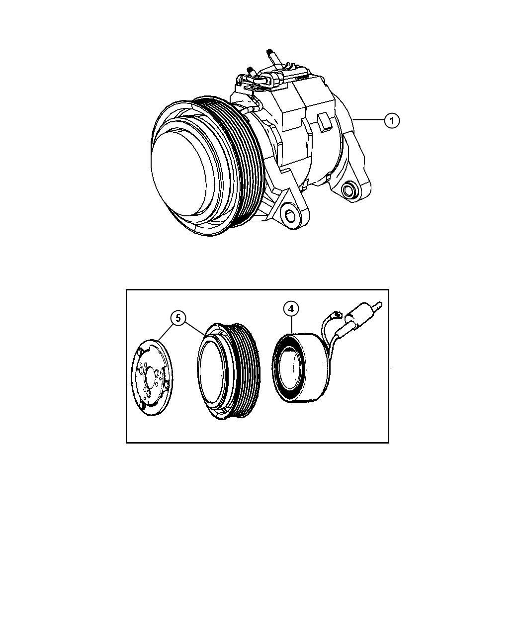 Diagram A/C Compressor. for your Dodge Dakota  