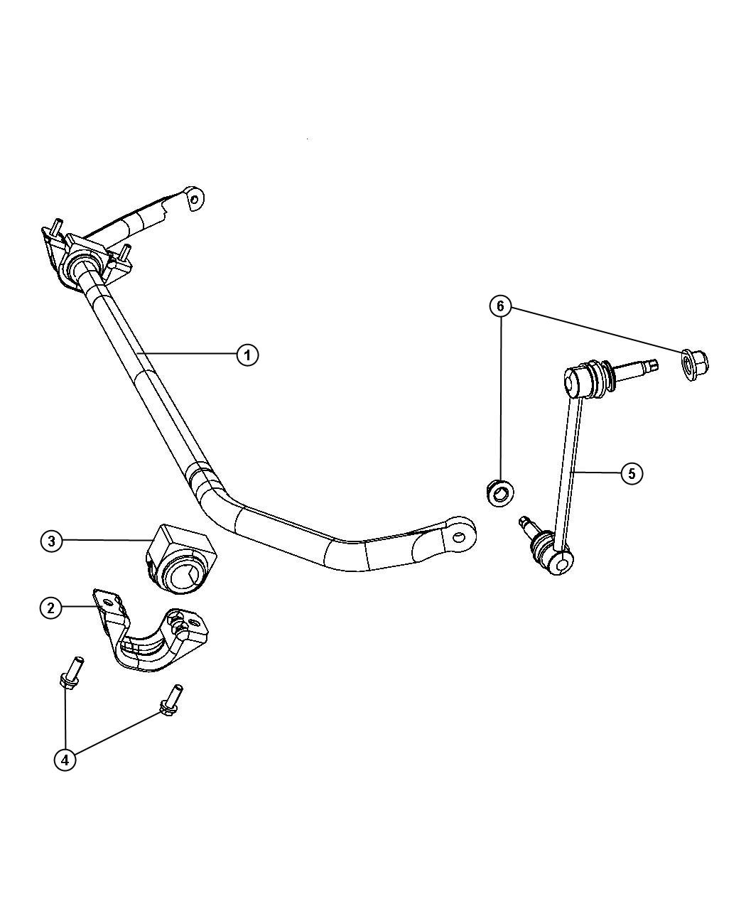 Diagram Stabilizer Bar, Front, [SUPER TRACK PAK]. for your 2013 Dodge Charger  SRT8 SUPERBEE 