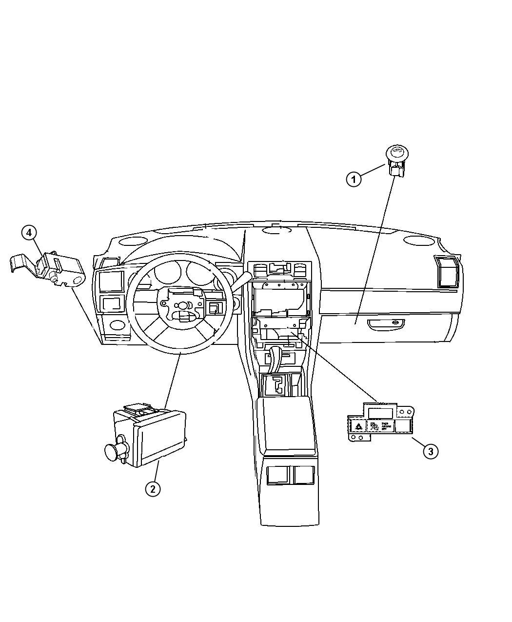 Diagram Switches Instrument Panel. for your Chrysler