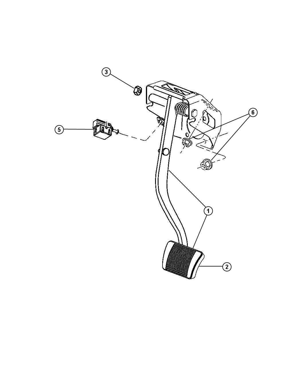 Diagram Pedal, Brake. for your Chrysler