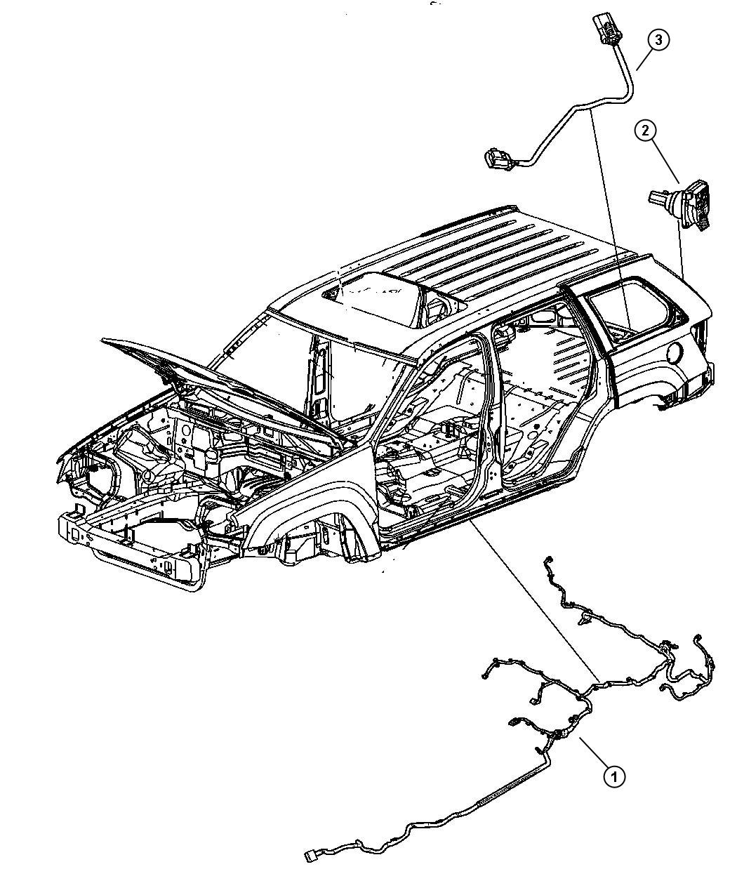 Diagram Wiring Chassis and Underbody. for your Jeep