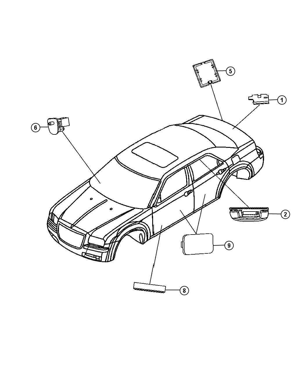 Diagram Lamps Interior. for your Dodge