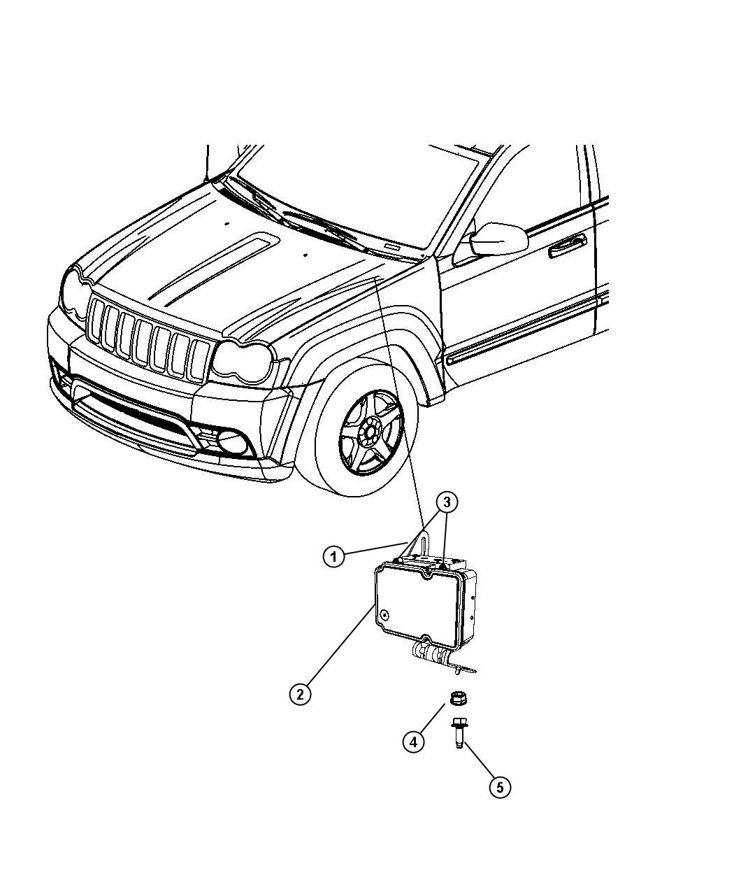 Modules Brakes, Suspension, Steering. Diagram