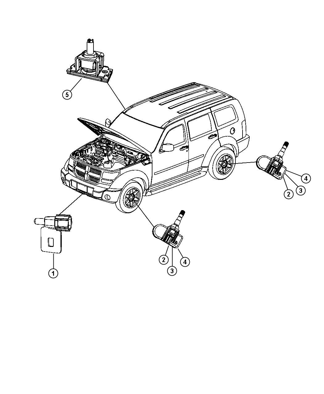 Diagram Sensors Body. for your Jeep