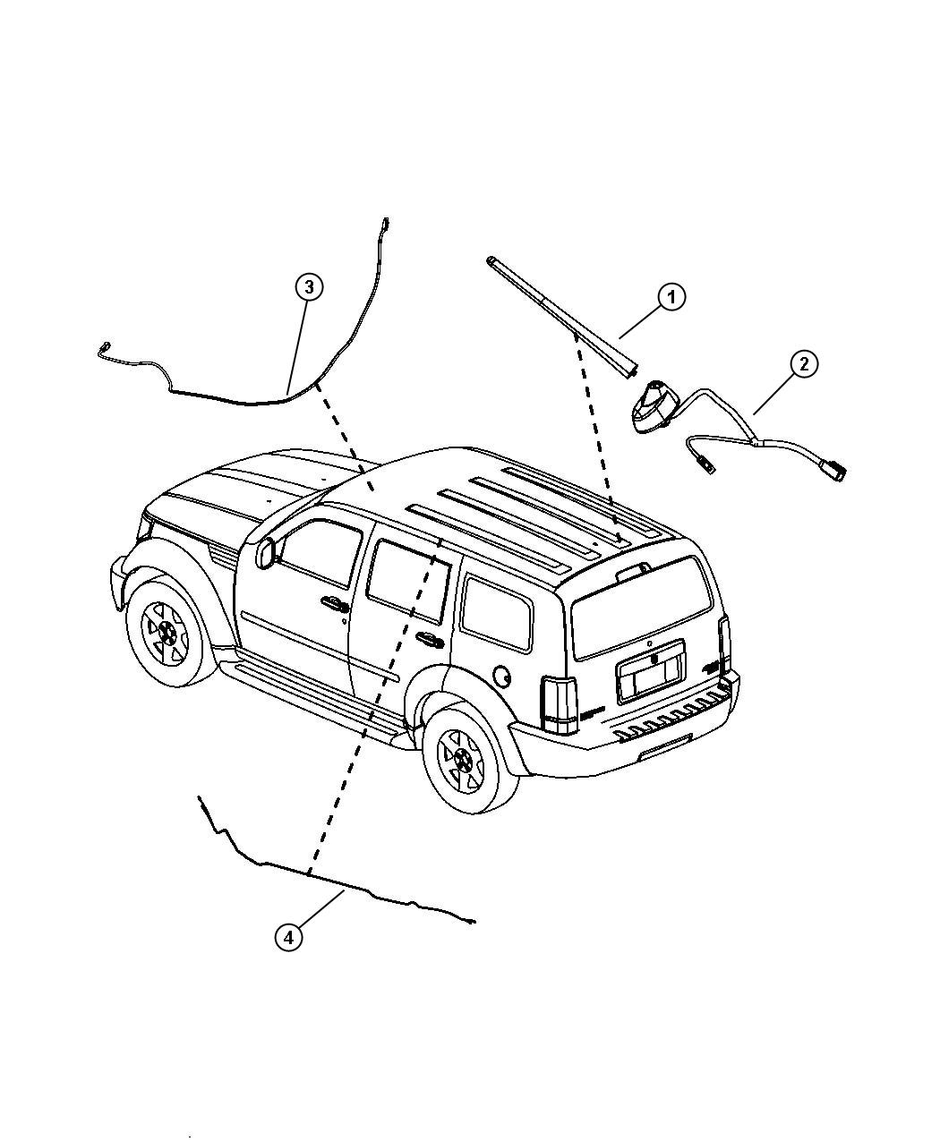 Diagram Antenna. for your 2008 Jeep Liberty   