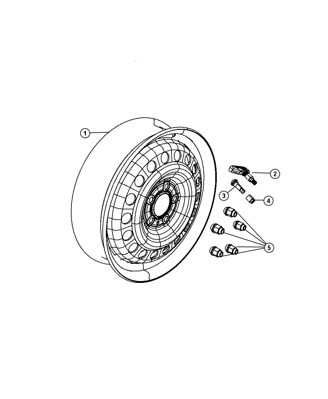 Diagram Spare Tire. for your Jeep