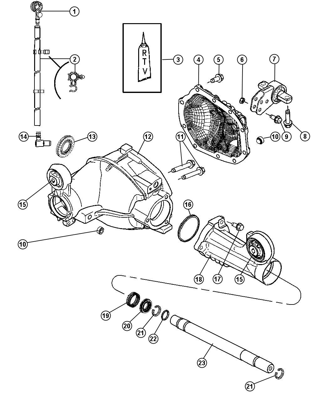 Diagram Housing and Vent. for your 2002 Chrysler 300  M 