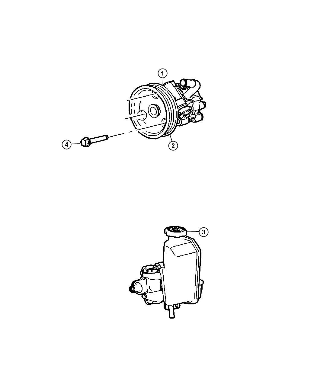 Power Steering Pump. Diagram