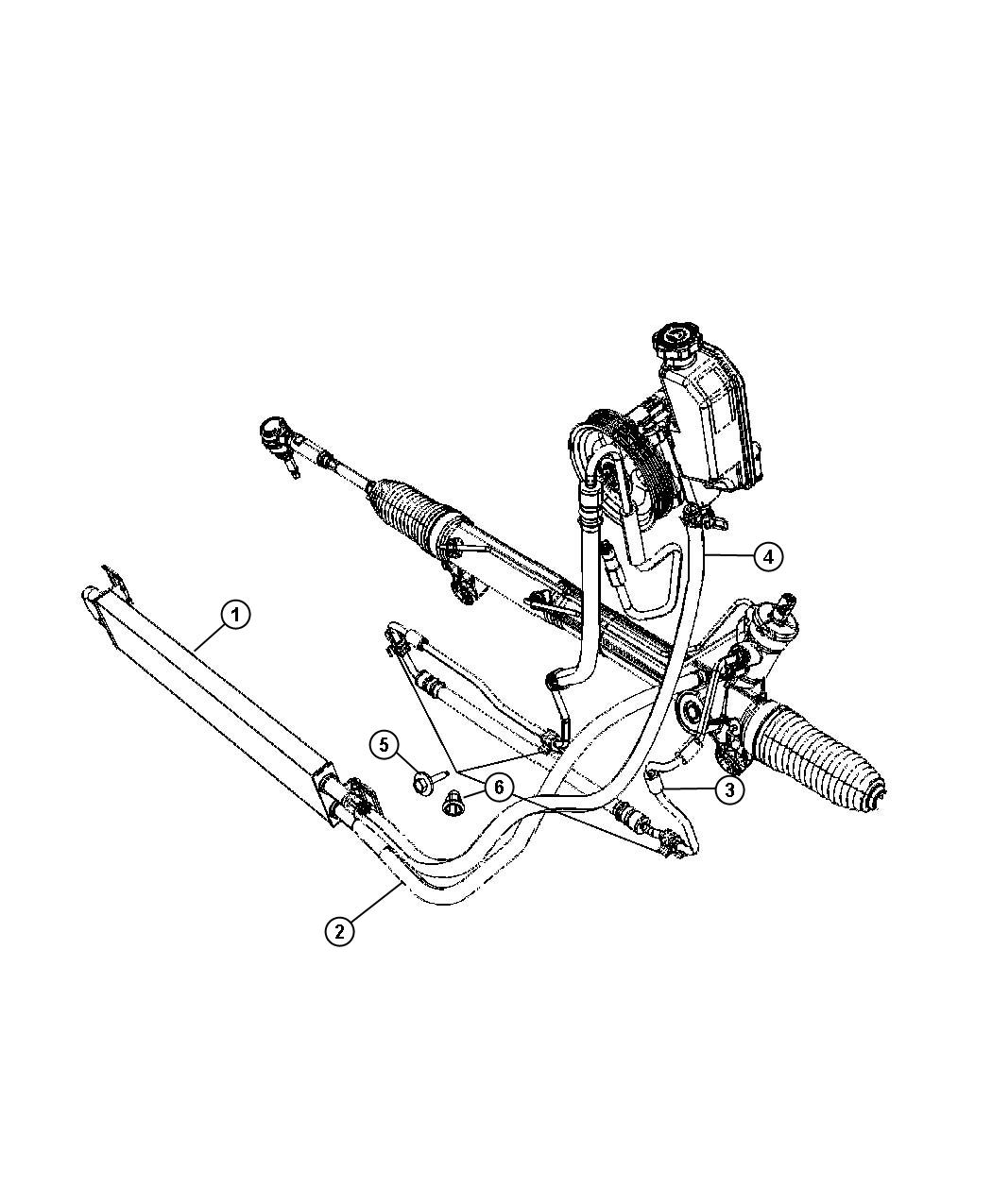 Diagram Power Steering Pump. for your 2004 Jeep Grand Cherokee   