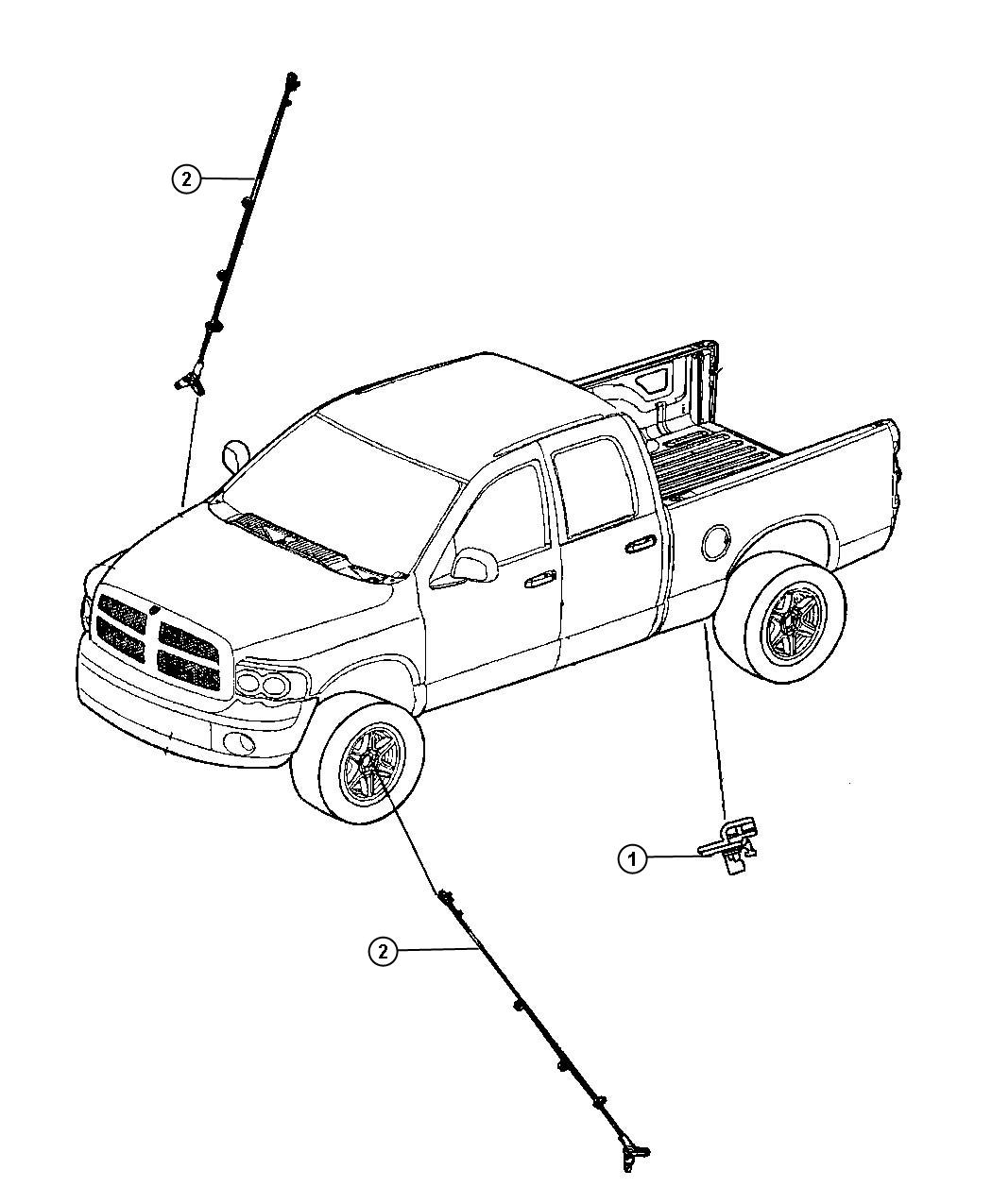 Diagram Sensors Brakes. for your Dodge Ram 4500  