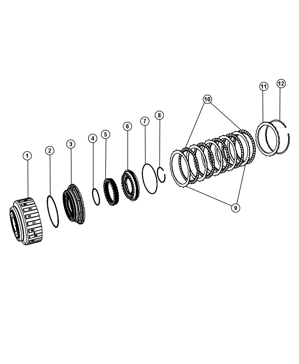 Diagram K2 Clutch Assembly. for your Dodge Ram 5500  