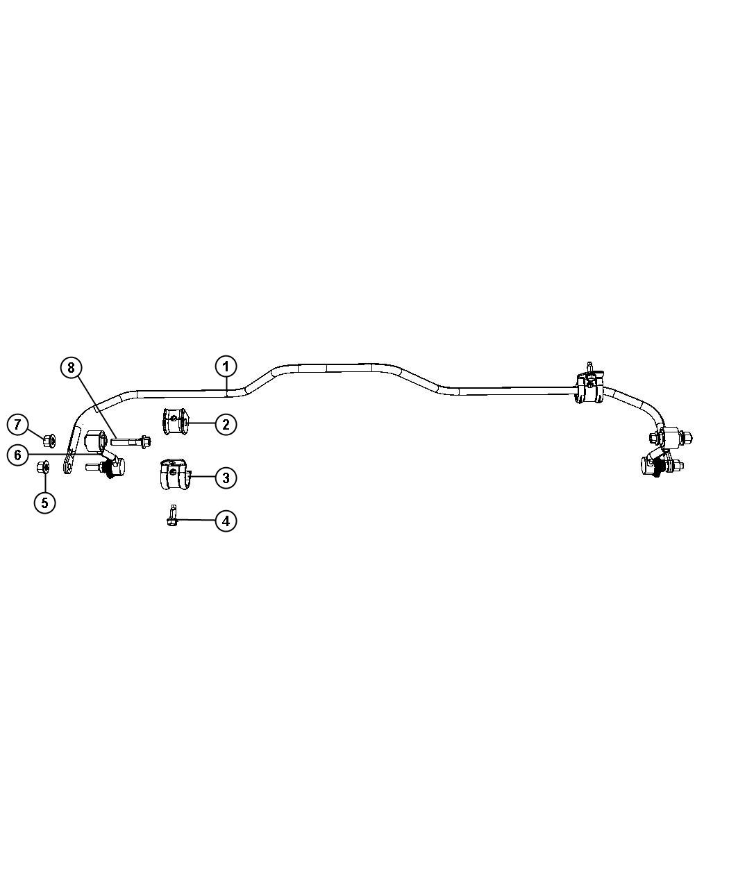 Diagram Stabilizer Bar, Rear. for your Chrysler 300  M