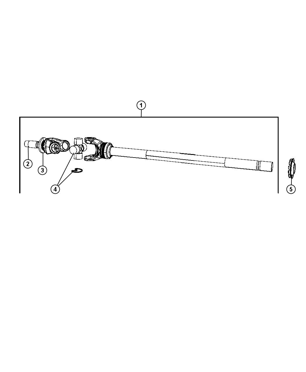 Axle Shafts,Front. Diagram