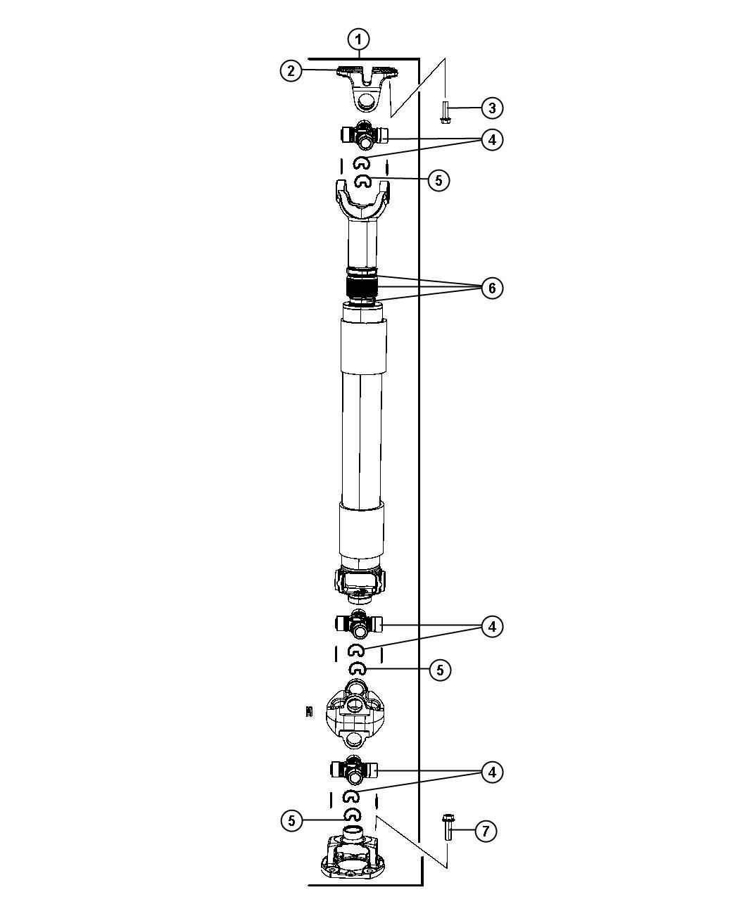 Diagram Shaft,Drive, Front. for your Dodge Ram 5500  